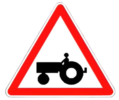 خطر مرور مركبات فلاحيه