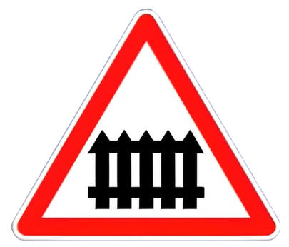 Passage a niveau avec barriere