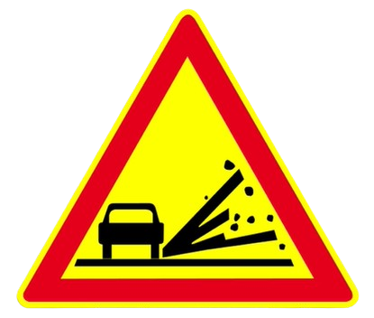 خطر مؤقت لتطاير اللأحجار