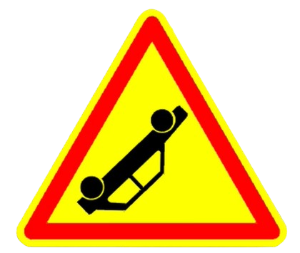 خطر مؤقت لحادثة سير