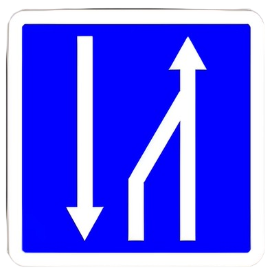 Fin de voie de depassement