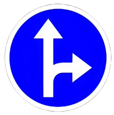 Droite ou tout droit