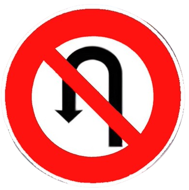 ممنوع القيام بنصف دورة