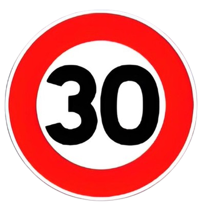 تحديد السرعة ف 30 كلم/ساعة