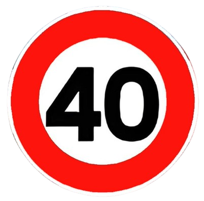 تحديد السرعة ف 40 كلم/ساعة