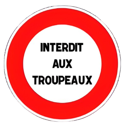 أشكال آخرى من المنع تبين طبيعتها بواسطة كتابة على العلامة