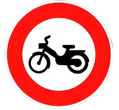 Interdit aux cyclomoteurs